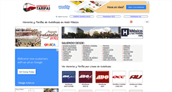 Desktop Screenshot of horariosytarifasdeautobuses.com